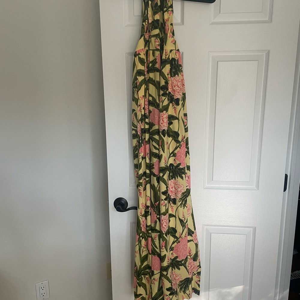 Agua Bendita Floral Green and Pink Jumpsuit - Picture 6 of 6